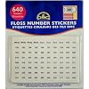 DMC Floss Number Stickers