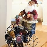 Tricycle Santa Wine Bottle Holder - Frontgate - Christmas Decorations