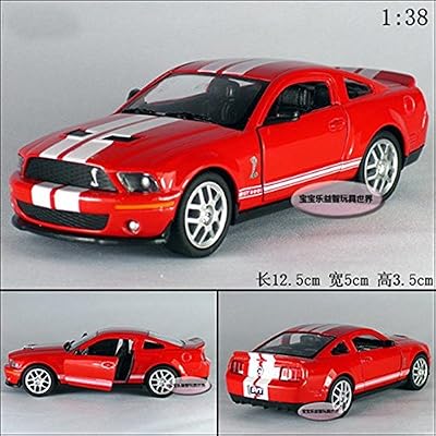 Kinsmart 1:38 1/38 2007 MUSTANG Ford Shelby GT500 Sports car Diecast model Red