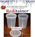 Extreme Freeze Reditainer 32 oz. Freezeable Deli Food Containers w/ Lids - Pack of 24 - Food Storage