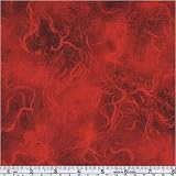 108'' Quilt Backing Suede Red