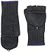 Phenix Cashmere Women's Cashmere Knit Pop Top Mitten, Charcoal, One Size