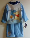 Toddler Boy Fleece Pants Set, Size 3T "Disney Pooh Start 1,2,3 Go!"