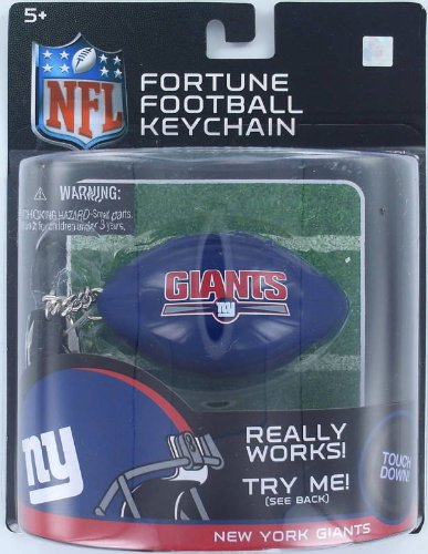 NFL Fortune Football Keychain New York Giants