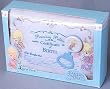 Precious Moments Birth Pillow and Rattle Gift Set - Blue