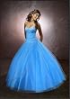 C52 Aqua Corset Embroidery Wedding Bridesmaid Formal Gown