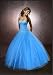 C52 Aqua Corset Embroidery Wedding Bridesmaid Formal Gown