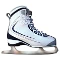Women's Ice Skates - Silver/ Blue/ Gray