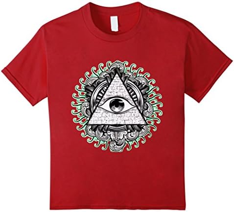 Kids All Seeing Eye T-Shirt 10 Cranberry