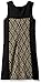 Amy Byer Girls' Big Sleeveless Jacquard Inset Shift Dress