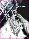 MAD DOG ROCKERS パンク☆ロック系チョーカー：クロス・レザー・ナット 黒(ブラック)【MADE IN JAPAN(日本製)】