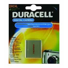 Duracell Rechargeable DRC4L Battery for Canon NB-4L Digital Camera