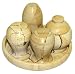 Kitchen & Housewares : Beautiful Teakwood Marble 4 pc Kitchen Dinner Table Cruet Set with Holding Tray