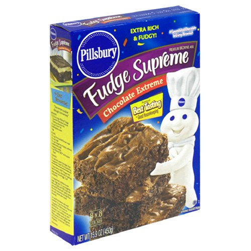 Pillsbury Fudge Supreme Brownie Mix, Chocolate Extreme, 15.9-Ounce Boxes (Pack of 12) by Brownie Mixes