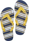 West Virginia Mountaineers Thematic Striped Flip Flop