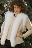 Women's Sheared Beaver Vest with Fox Trim