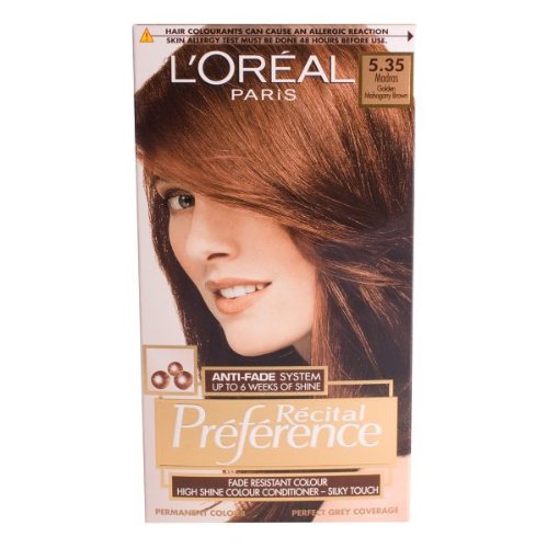 L\'Or&eacute;al Paris R&eacute;cital Pr&eacute;f&eacute;rence Haarfarbe, 5.35 - Madras - Golden Mahagonibraun Preisvergleich