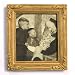 Gold Magnet Frame for Personal Photographs (2-3/4" x 2-1/2", portrait version) - comes with pop-out easel