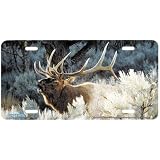 3124-Indian Summer Elk License Plate Car Auto Novelty Front Tag by Carl Brenders from... 
