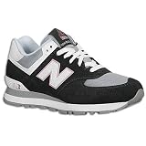 New Balance Women's 574 Suede ( sz. 05.0, Mercury/Pink/White )