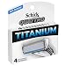 Schick Quattro Cartridges, Titanium Coated Blades, 4 cartridges (Pack of 2)