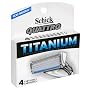 Schick Quattro Cartridges, Titanium Coated Blades, 4 cartridges (Pack of 2)