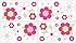 Flower Pink and Green Wall Decal Stickers by Sweet Jojo Designs - Set of 4 Sheets