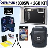 Olympus Stylus 1030SW 10.1MP Digital Camera (Black) + 2GB Accessory Kit