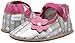 Robeez Becca Mary Jane Soft Sole Crib Shoe (Infant), Grey, 6-12 Months M US