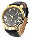 Mens Lucien Piccard Leather Gold Tone Watch 28162YL Mens Lucien Piccard Leather Gold Tone Watch 28162YL
