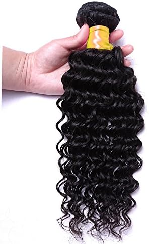Oriental Show 8~30 inches 6A Brazilian Deep Wave, 1 bundle(100g), 100% Unprocessed Virgin Human Hair, Natural Color (22)