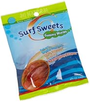 Surf Sweets Gummy Worms, 2.75-Ounce Bags (Pack of 12)