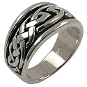 Large Tribal Celtic Braid - Sterling Silver Ring