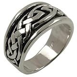 Large Tribal Celtic Braid - Sterling Silver Ring