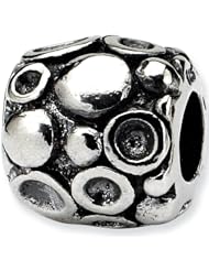 Reflection Beads Silver Dots Bali Bead