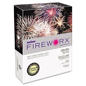 Boise-Fireworx-Color-Copy-Laser-Paper-20-lb-Letter-Size-8-5-x-11-Crackling-Canary-500-Sheets-MP2201-CY-