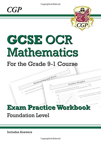 new gcse maths ocr exam practice workbook foundation for the grade 9 1 course includes answers
