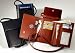 Royce Leather® Deluxe Passport Case with Removable Neck / Shoulder Strap, BLACK
