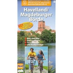 Radtourenkarten 1:150000 (ADFC): ADFC Radtourenkarten, Havelland, Magdeburger B�rde: Nr 8