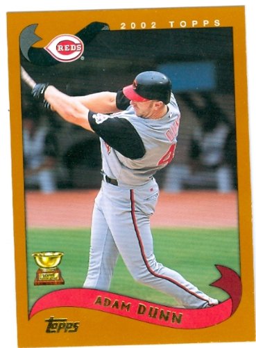Adam Dunn baseball card 2002 Topps #440 (Cincinnati Reds - Chicago White Sox star rookie card) Topps