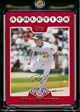 2008 Topps Opening Day # 107 Rich Harden - Oakland Athletics - MLB Baseball Trading Card in a Protective Screw Down Display Case