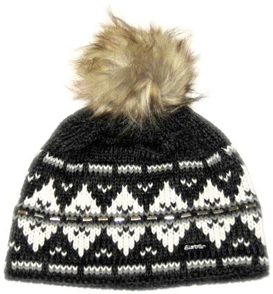 Eisb&auml;r Damen M&uuml;tze Lenni Lux Crystal, schwarz