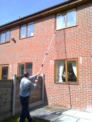 13ft Inc Brush Head, Water Fed Window Cleaning Pole & Soap Dispenser