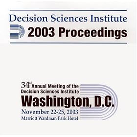 Proceedings of the Decision Sciences Institute - CD-Rom by