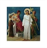 Jesus Holy Christ Condemned to Die (1st Station of The Cross) by Martin Feuerstein poster print,13.8