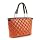 Quilted Fashion Shoulder / Shopping Bag Orange & Brown
