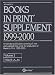 Book Books in Print Supplement 1999-2000 (Books in Print Supplement)