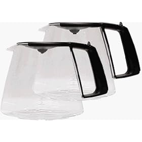 Braun KFK12FL Coffeemaker Glass Carafe with lid -12 Cups, Gray, 2 Pack by Braun