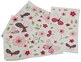 Carter's Butterfly Flowers Wall Decals, Pink/Choc