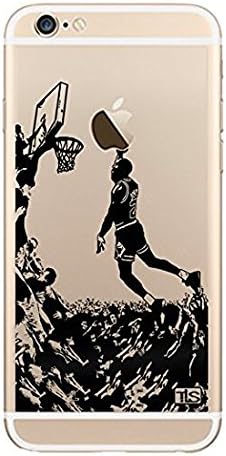LOTW-BRO Creative Print Basketball Hard Transparent Case Cover for Iphone 6 plus Match Screen Protection Film Guard,Individual Retail Package YCASE006 (for iphone 6 plus)